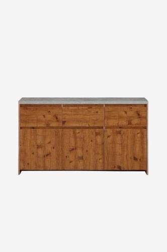 Loft24 - Sideboard Maribo 3 dörrar/3 lådor - Brun - Skänkar & sideboar...