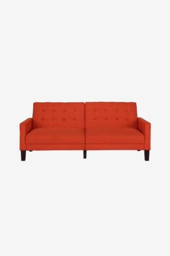 Dorel Home - Bäddsoffa tyg tuftad Porter - Orange - Bäddsoffor - Från ...