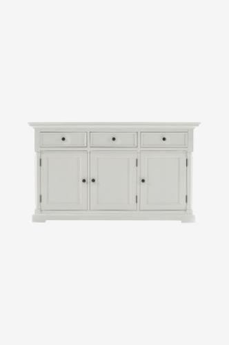 NovaSolo Furniture - Sideboard Classic med 3 dörrar Provence - Vit - S...