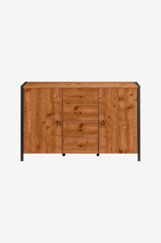 Loft24 - Skänk Chris 2 dörrar/4 lådor - Brun - Skänkar & sideboards - ...