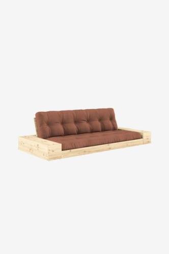 Karup Design - Base Bäddsoffa m. 2 sidolådor Tre sittplatser - Brun - ...