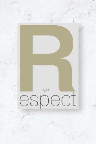 Malerifabrikken - Poster / R espect / Plano - Beige - Posters - Från H...