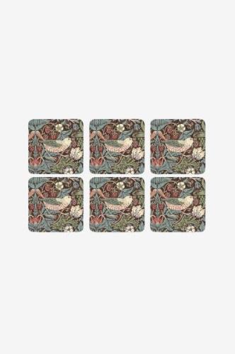 Pimpernel - Glasunderlägg Morris & Co Strawberry Thief Brown 6-pack - ...