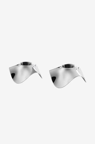 Robert Welch - Ljusstake Drift höjd 3,5 cm 2-pack - Silver - Ljusstaka...