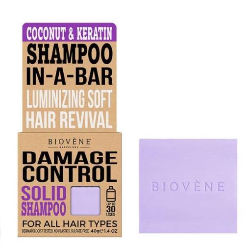 Biovène Damage Control Coconut & Keratin Solid Shampoo Bar 40 g
