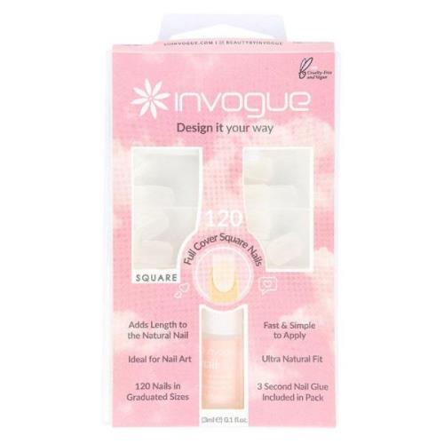 Invogue Full Cover Square Nails 120 st.