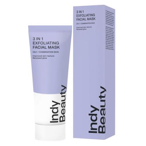 Indy Beauty 3 In 1 Exfoliating Facial Mask 75ml