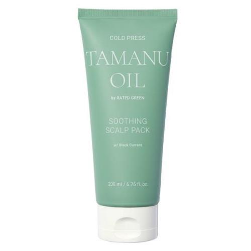 Rated Green Cold Press Tamanu Oil Soothing Scalp Pack with Black