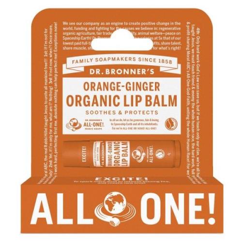 Dr. Bronner Orange Ginger Organic Lip Balm 4 g