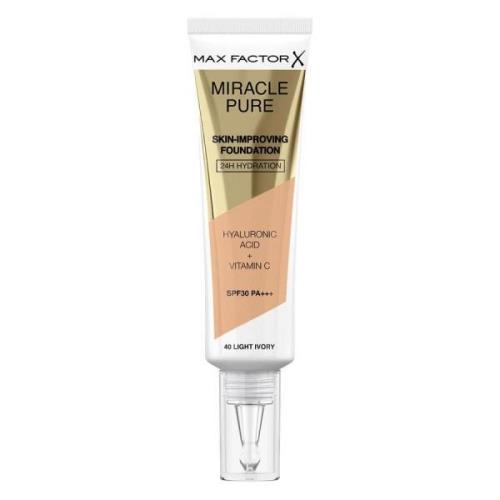 Max Factor Miracle Pure Skin-Improving Foundation 40 Light Ivory