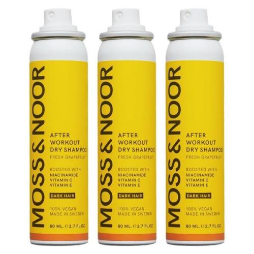 Moss & Noor After Workout Dry Shampoo Dark Hair Pocket Size 3 x 8