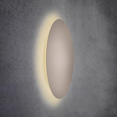 Escale Blade LED-vägglampa, taupe, Ø 79 cm