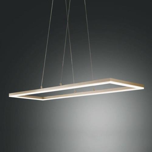 Fabas Luce LED-pendellampa Bard, 92x32cm i mattguld-finish