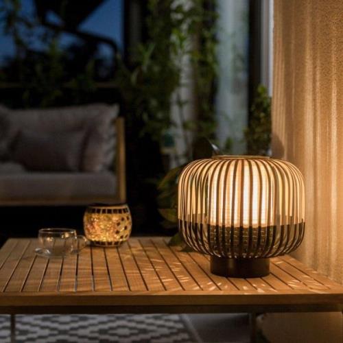 Forestier Bamboo Light S bordslampa 24 cm svart