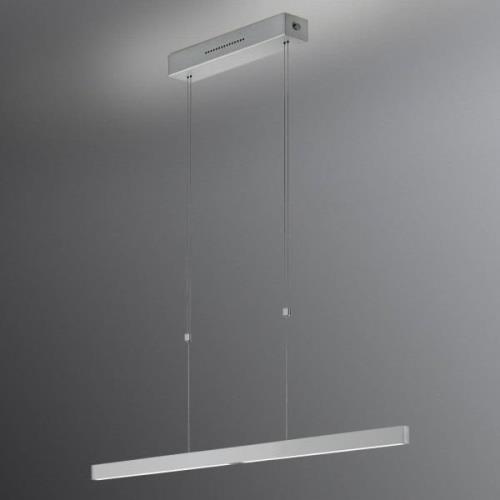 Knapstein LED-hänglampa Linn gestsensor matt nickel 68 cm