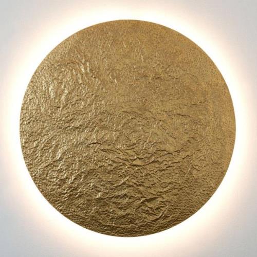 Holländer LED-vägglampa Meteor, Ø 120 cm, guld