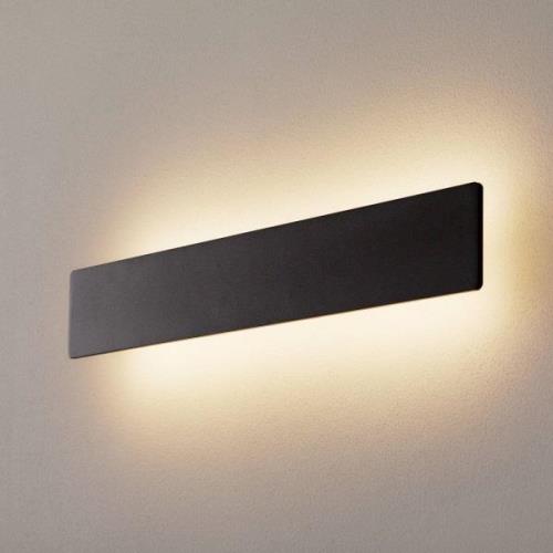 Ideallux LED-vägglampa Zig Zag svart, bredd 53 cm