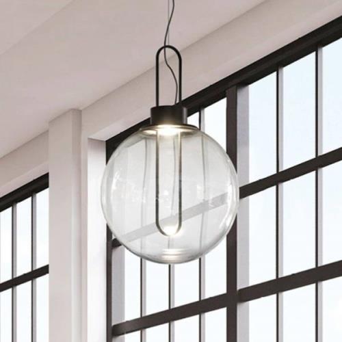 Modo Luce Orb LED-hänglampa, svart, Ø 40 cm