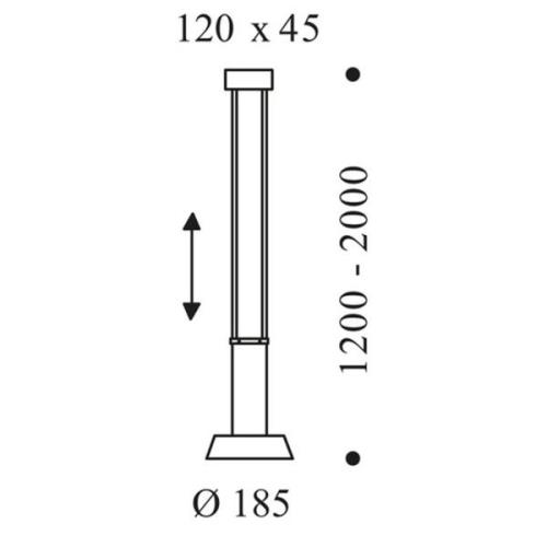 OLIGO Glance LED-pendellampa 1 lampa röd matt