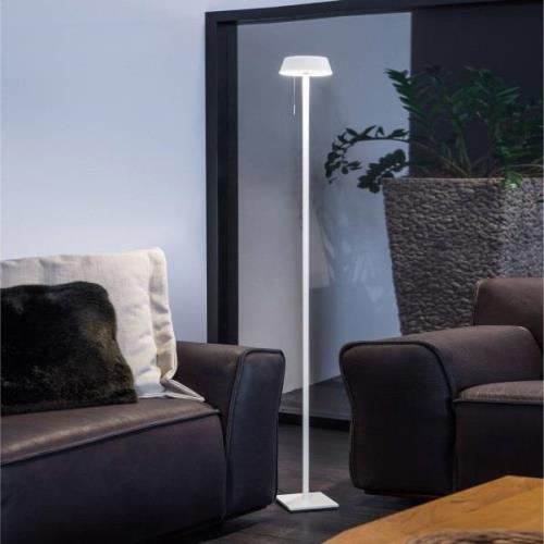 OLIGO Glance LED-golvlampa vit matt