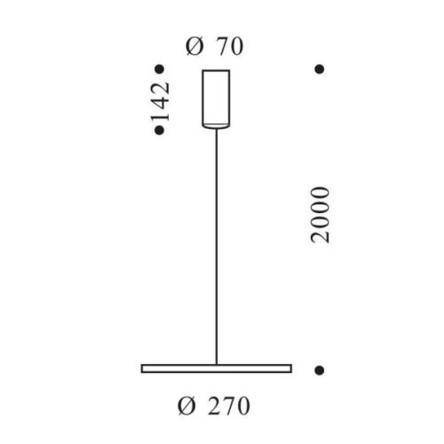 OLIGO Decent Max LED-hänglampa aluminium borstat