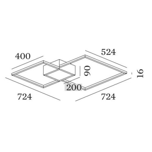 Wever & Ducré Lighting WEVER & DUCRÉ Venn 2.0 Taklampa 47W 2 700K vit