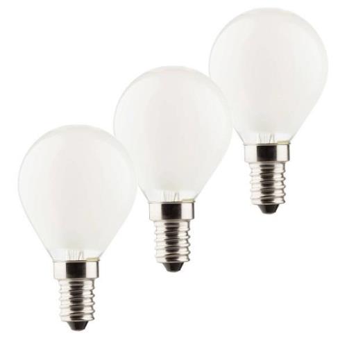 Müller-Licht LED-dropplampa E14 3 W 2 700 K 3-pack 470 lm matt