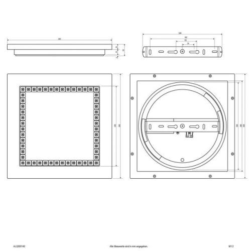 EVN ALQ LED-panel vit 15W 30x30 cm 4 000 K