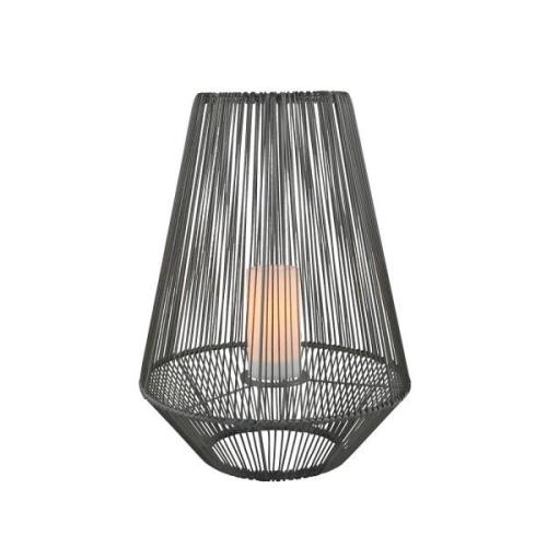 Reality Leuchten Mineros LED-solcellsbordslampa, grå, höjd 51 cm