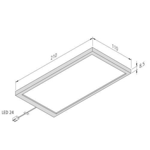 Hera LED-bänklampa Sky Sonar 3-pack 3 000 K svart