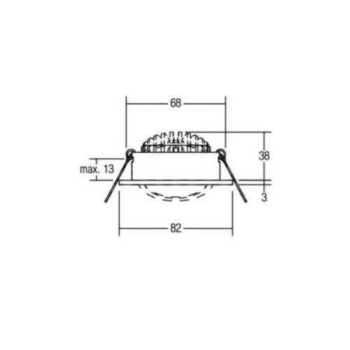 BRUMBERG LED-downlight 38° rund titan 2 700 K