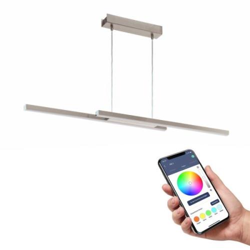 EGLO connect Fraioli-Z LED-hänglampa nickel