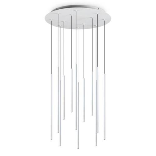 Ideallux Ideal Lux Filo LED-hänglampa 12 lampor vit