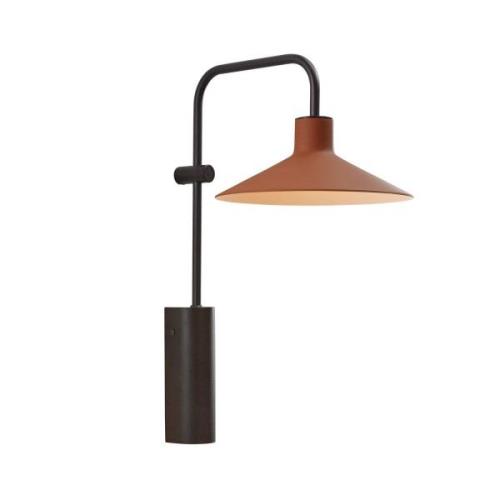 Bover Platet A02 LED-vägglampa brytare terrakotta