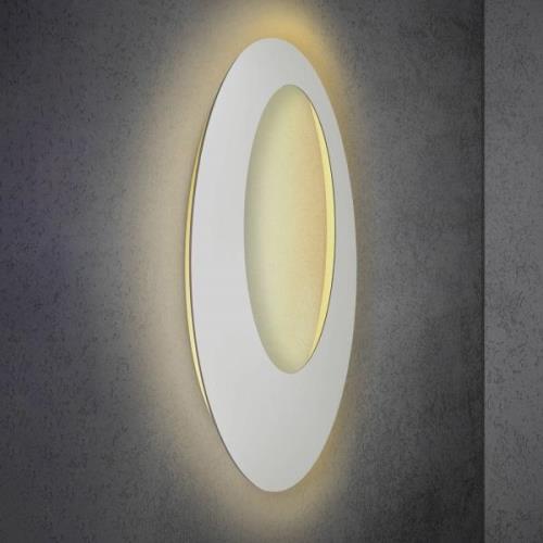 Escale Blade Open LED-vägglampa, silver, Ø 95 cm