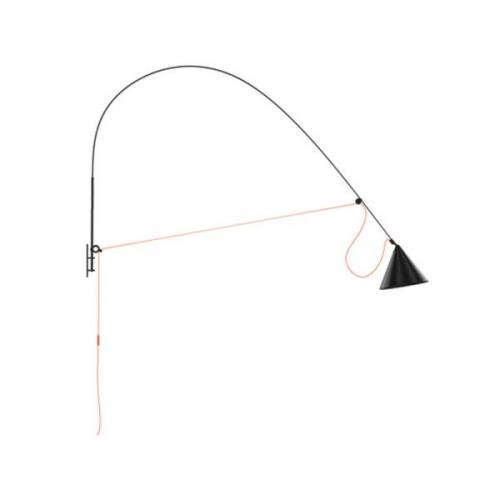 midgard AYNO wall XL vägglampa svart/orange 927