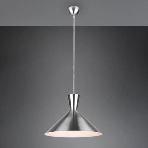 Reality Leuchten Hänglampa Enzo, 1 lampa, Ø 35 cm, nickel