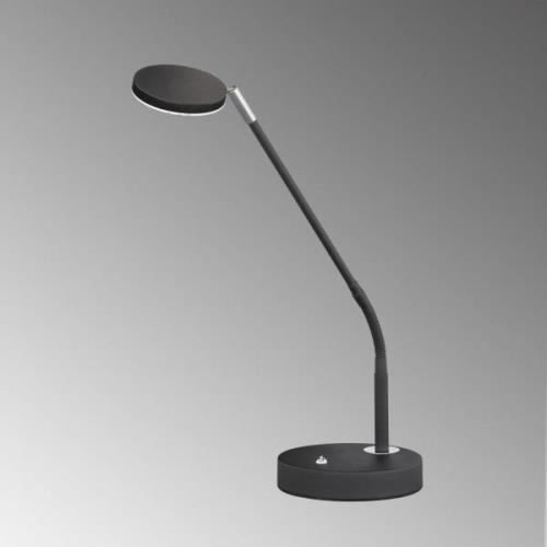 FH Lighting LED-bordslampa Lunia, dimbar, sandsvart