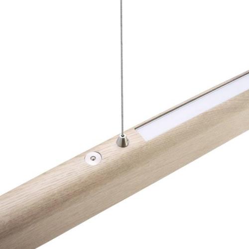 HerzBlut Arco LED-hängande lampa ask ek vit 130cm