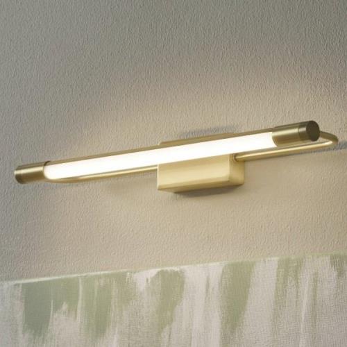 Fabas Luce LED-vägglampa Rapallo, mässing, IP44, 40 cm