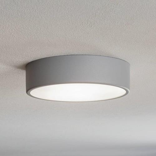 TEMAR LIGHTING Cleo 200 taklampa, grå, sensor, IP20, Ø 20 cm, metall