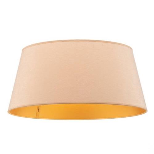 Duolla Lampskärm Cone höjd 22,5 cm, ecru/guld