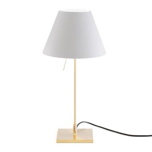 Luceplan Costanzina bordslampa mässing vit