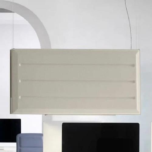 Luceplan Diade LED-hängande lampa vertikal beige 180cm