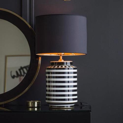 PR Home Gatsby bordslampa Ø 30cm keramik/textil