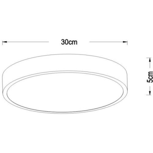 Lucide Unar LED-taklampa, svart, Ø 30 cm