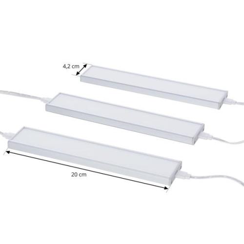 Prios Ashtonis LED-bänklampa, 3-set, 20 cm