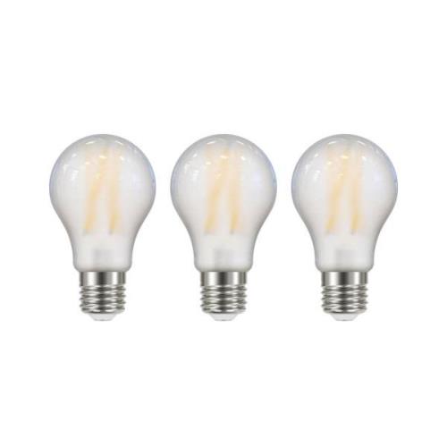 Arcchio LED-lampa Filament matt E2 A60 3,8W 3000K 806lm 3er