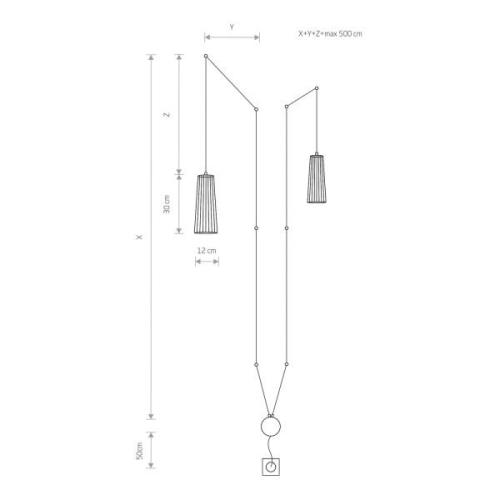 Nowodvorski Lighting Vägglampa Dover med kontakt, svart, 2 lampor