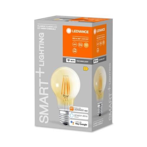 LEDVANCE SMART+ WiFi E27 6W Classic guld 2 400 K